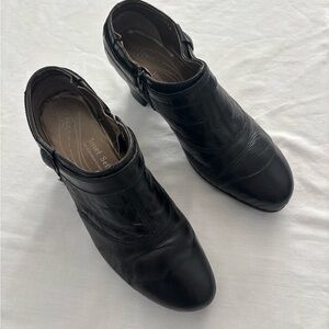 Josef Seibel Black Ankle Booties Size 41  (EU) 10/10.5 (USA)